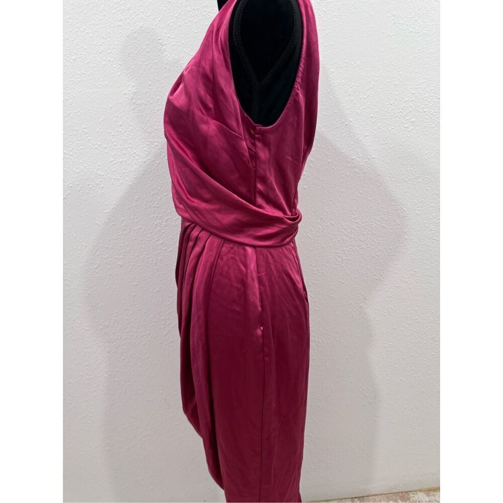 Lush sleeveless‎ pleated midi dress fuschia rose size medium - Picture 6 of 9